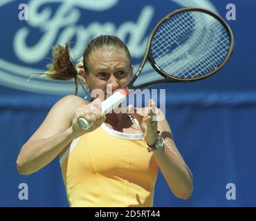 Mary Pierce en France contre Rita Grande en Italie. Pierce a gagné 6-2, 6-2. Banque D'Images