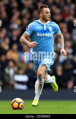 Marko Arnautovic, Stoke City Banque D'Images