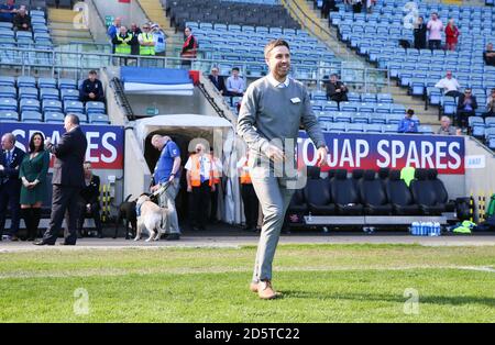 Barry Quinn, ancien joueur de Coventry City, lors de la parade des légendes Banque D'Images