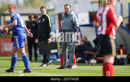 Sunderland AFC Dames Manager Melanie Reay Banque D'Images