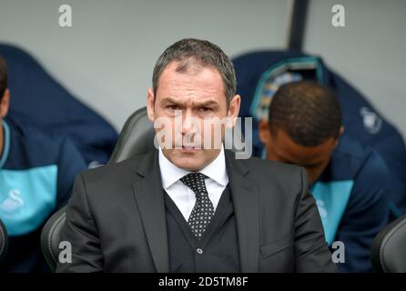 Swansea City manager Paul Clement Banque D'Images
