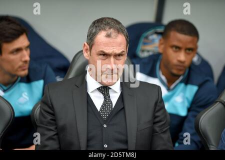 Swansea City manager Paul Clement Banque D'Images