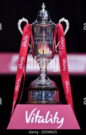 Une vue générale du Trophée des champions de la ligue Vitality Netball Banque D'Images