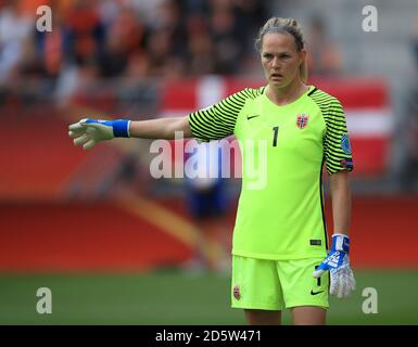Ingrid Hjelmseth, gardien de but de Norvège Banque D'Images