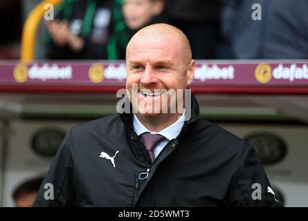 Sean Dyche, responsable de Burnley pendant le match Banque D'Images