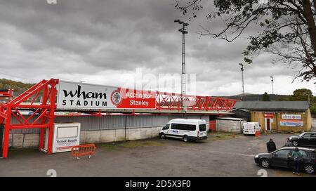 Une vue générale sur le stade Wham, domicile d'Accrington Stanley Banque D'Images