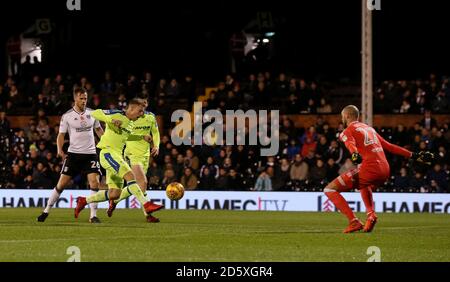 Matej Vydra du comté de Derby marque son premier but de côtés Banque D'Images