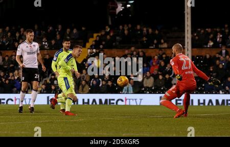 Matej Vydra du comté de Derby marque son premier but de côtés Banque D'Images