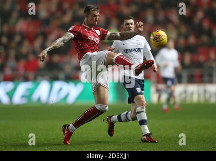 Bristol City's Aden Flint Banque D'Images