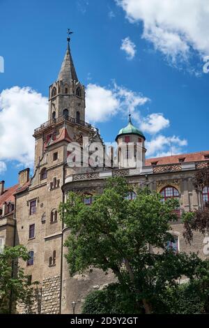 Allemagne, Bade-Wurtemberg, quartier de Sigmaringen, gros plan du château de Sigmaringen Banque D'Images