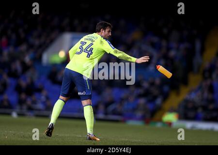 George Thorne du comté de Derby lors du match de championnat Sky Bet à Portman Road Ipswich Suffolk. Banque D'Images