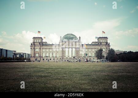 Allemagne, Berlin, Berlin-Tiergarten, Reichstag Banque D'Images