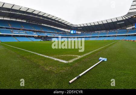 Vue générale de la hauteur de l'avant du match Banque D'Images