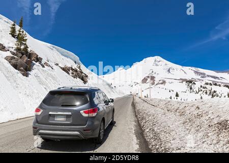 USA (Oregon), location sur route de Mount Hood Banque D'Images