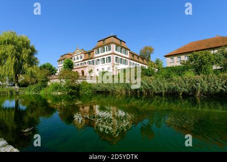 Allemagne, Hammelburg, vue à Kellereischloss Hammelburg Banque D'Images