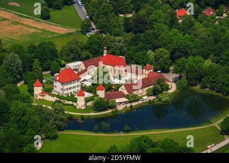 Germany, Bavaria, Munich, Château Blutenburg Banque D'Images