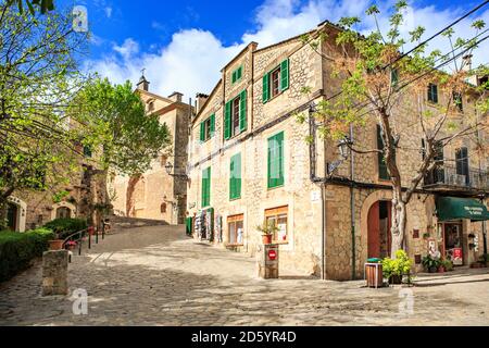 Espagne, Iles Baléares, Majorque, Valldemossa Banque D'Images