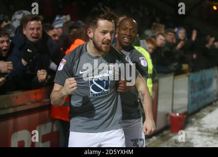 Marc McNulty, de Coventry City, célèbre son objectif Banque D'Images