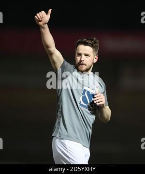 Marc McNulty, de Coventry City, célèbre à la fin du jeu Banque D'Images