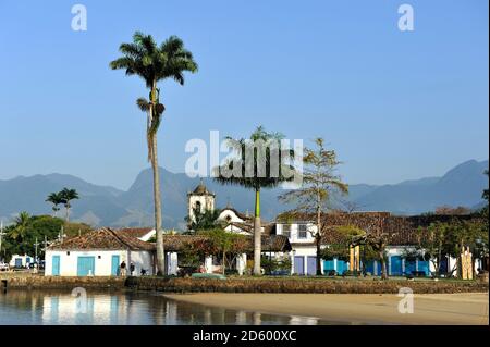 Brésil, Etat de Rio de Janeiro, Paraty, front de mer Banque D'Images