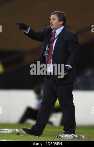 Oscar Ramirez, directeur du Costa Rica, lors du match international à Hampden Park, Glasgow. RESTRICTIONS : l'utilisation est soumise à des restrictions. Usage éditorial uniquement. Utilisation commerciale uniquement avec l'accord écrit préalable de la Scottish FA. Banque D'Images