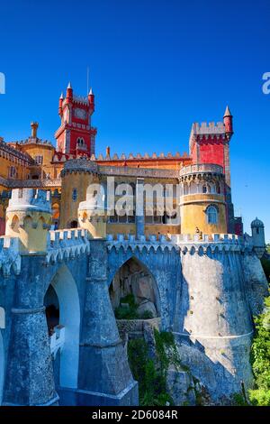 Le Portugal, Sintra, Palais National Banque D'Images
