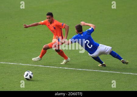 Italie U17 Alberto Barazzetta et pays-Bas U17 Mohammed Ihattaren Banque D'Images