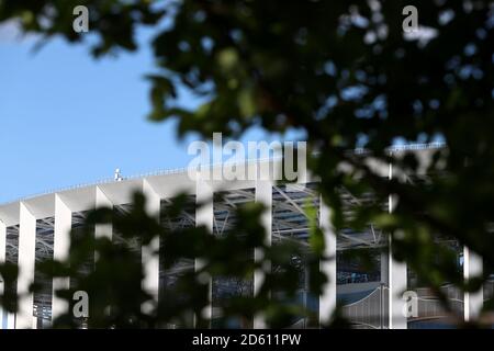 Vue sur le stade Nijni Novgorod avant le match Banque D'Images