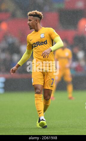 Preston North End Callum Robinson Banque D'Images