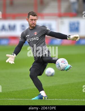 Charlton Athletic gardien de but Jed Steer Banque D'Images