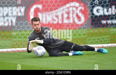 Charlton Athletic gardien de but Jed Steer Banque D'Images