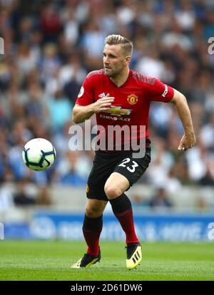 Manchester United, Luke Shaw Banque D'Images