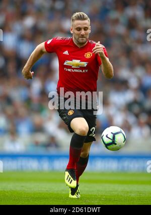 Manchester United, Luke Shaw Banque D'Images