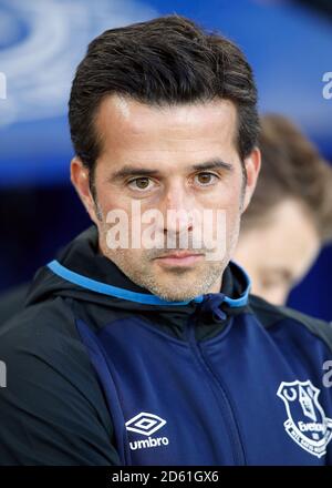 Marco Silva, le Manager d'Everton pendant le match Banque D'Images