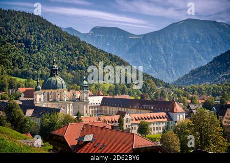 DE - BAVIÈRE: Monastère Ettal près d'Oberammergau Banque D'Images