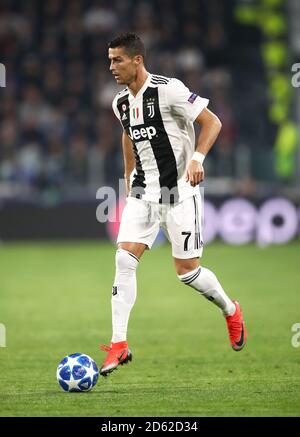 Cristiano Ronaldo de Juventus en action pendant le match Banque D'Images