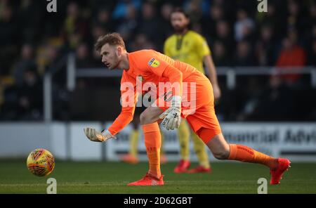 Burton Albion gardien Bradley Collins Banque D'Images