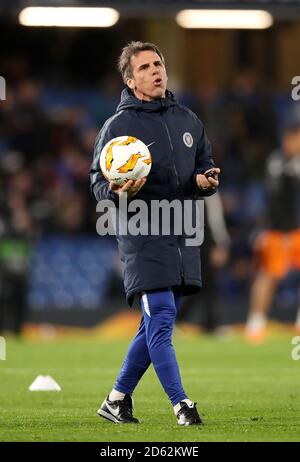 Assistant manager Gianfranco Zola Chelsea Banque D'Images