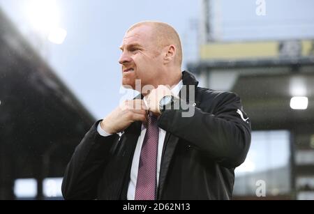 Sean Dyche, entraîneur de Burnley, avant le lancement Banque D'Images