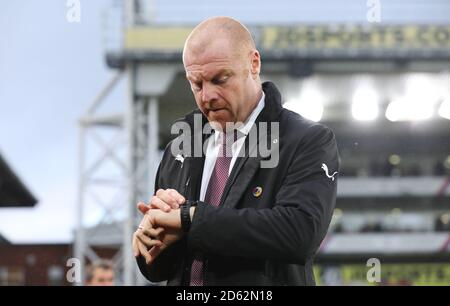 Sean Dyche, entraîneur de Burnley, avant le lancement Banque D'Images