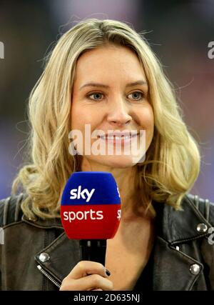 Tamsin Greenway, présentateur de Sky Sports Banque D'Images