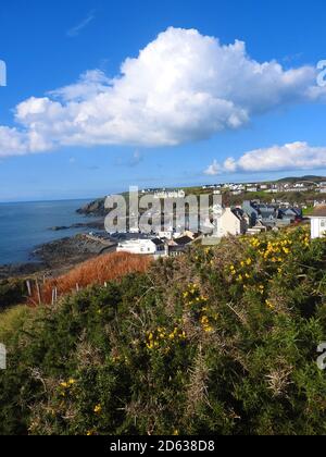 Une vue de Portpatrick - Écosse -Oct 2020 - Portpatrick est le terminus proposé pour un tunnel ou un pont de liaison avec Larne en Irlande. Banque D'Images