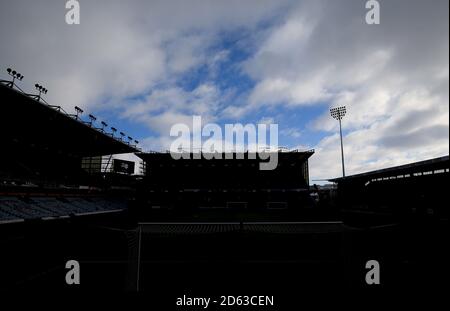 Vue générale du stade de la pelouse de Burnley avant le match de la Premier League entre Burnley et Southampton. Banque D'Images