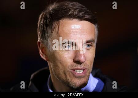 England Women's Manager Phil Neville Banque D'Images