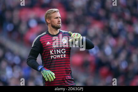 Leicester City gardien Kasper Schmeichel Banque D'Images