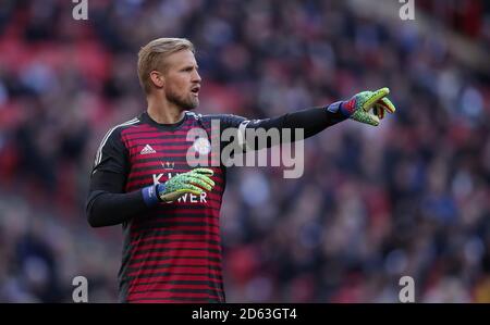 Leicester City gardien Kasper Schmeichel Banque D'Images