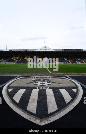 Vue générale sur le stade Meadow Lane Banque D'Images