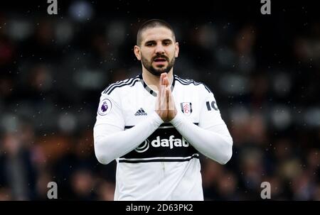 Aleksandar Mitrovic de Fulham semble abattu pendant le match Banque D'Images