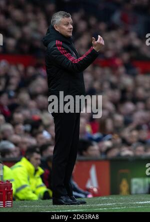 Gardien de Manchester United Ole Gunnar Solskjaer manager Banque D'Images