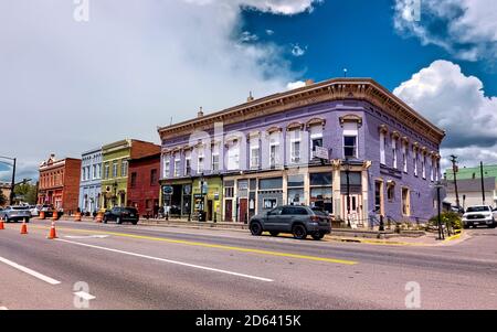 Leadville historique, la plus haute ville des États-Unis, Colorado, États-Unis Banque D'Images